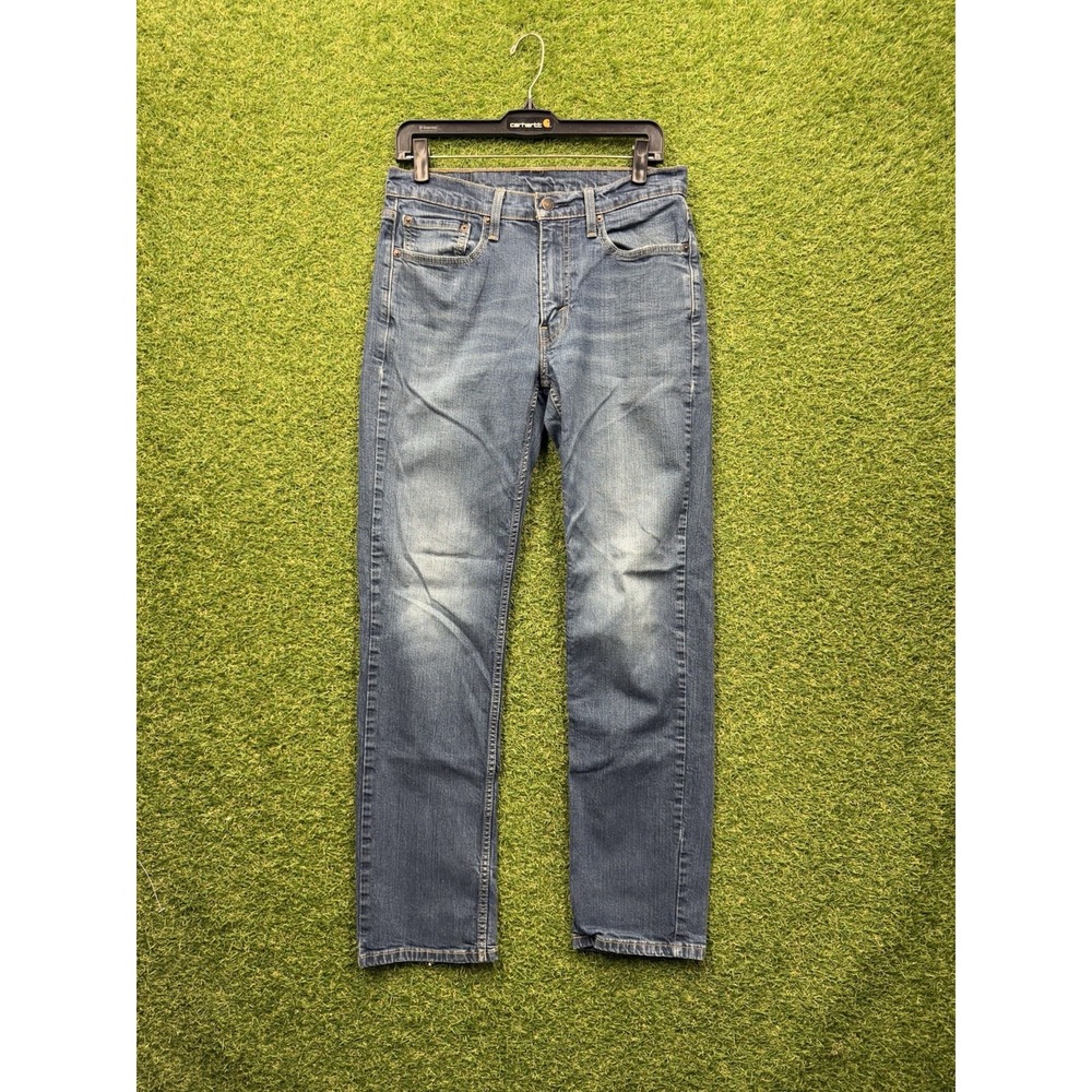 Levis 514 Jeans Mens 32x32 Straight Fit Stretch Medium Wash Blue Denim Casual